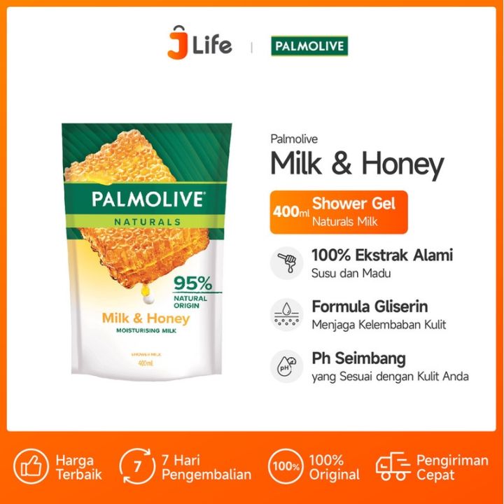 Palmolive Naturals Milk Honey Shower Gel Sabun Mandi Ml Lazada