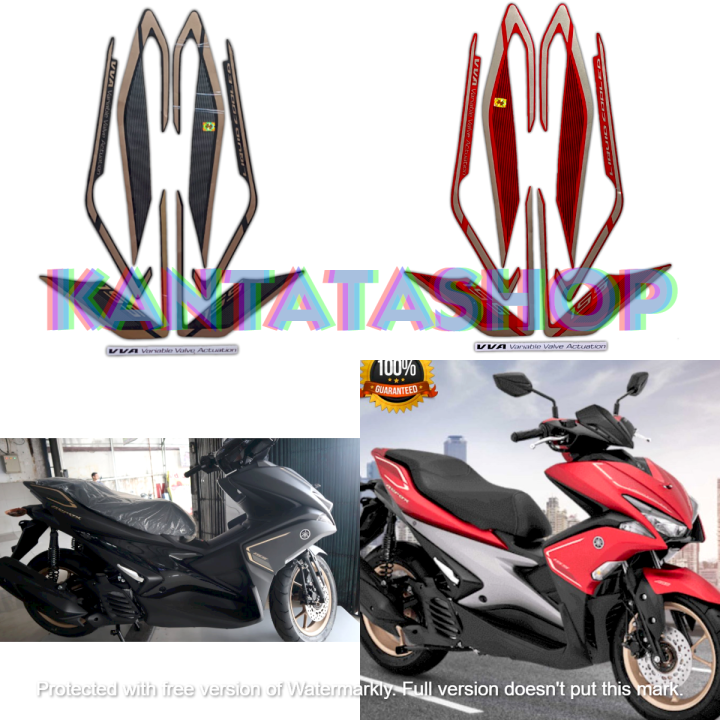 STIKER STRIPING LIS LES BODY MOTOR YAMAHA AEROX VVA 155 2019 R STANDAR