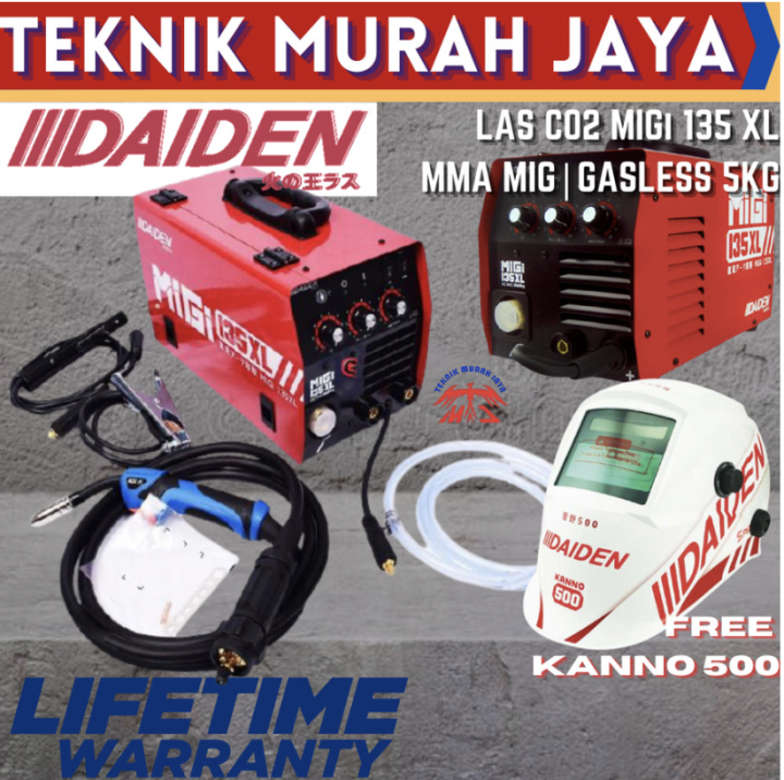 Daiden Mesin Las Co Migi Xl Kg Mma Mig Welding Co Gasless Kg