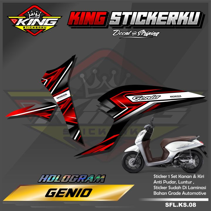 Sticker Striping List Variasi Honda Genio Stiker Striping Motor Genio