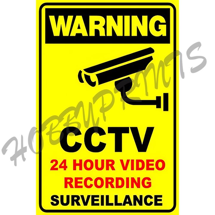 Laminated Signages CCTV Signage Sign Boards Lazada PH