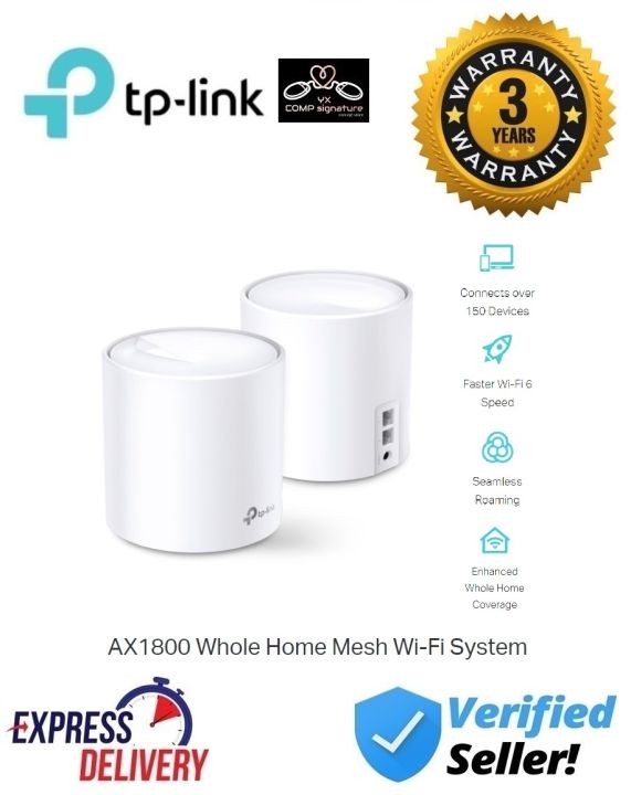 Tp Link Deco X Pack Ax Whole Home Mesh Wi Fi System Lazada