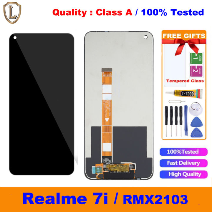 100 Tested Original LCD For Realme 7i RMX2103 LCD Display Screen