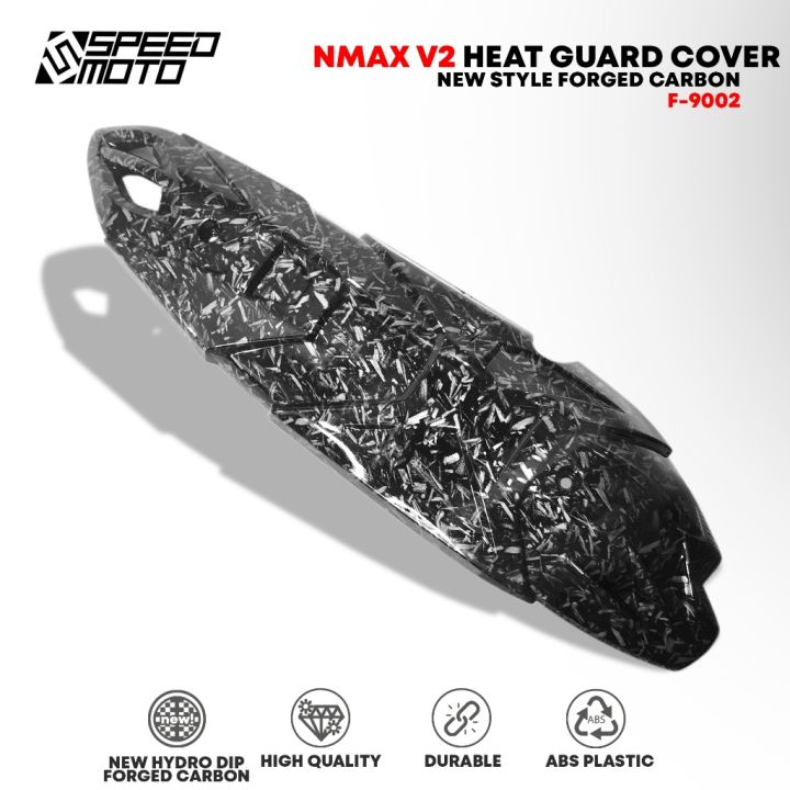 Yamaha Nmax V V Muffler Cover Hydro Dip Forged Carbon Heat Guard