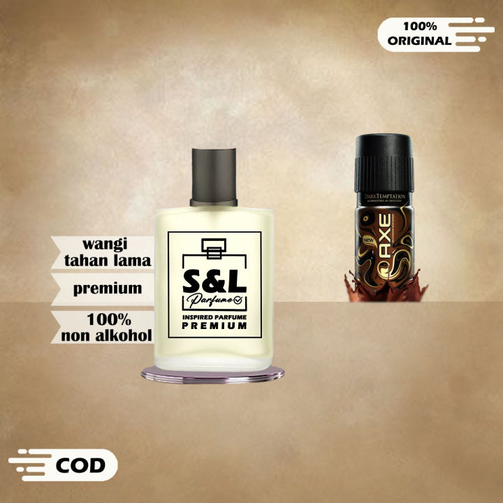 S L Parfume Axe Coklat Premium Parfum Pria Tahan Lama 24 Jam Terwangi