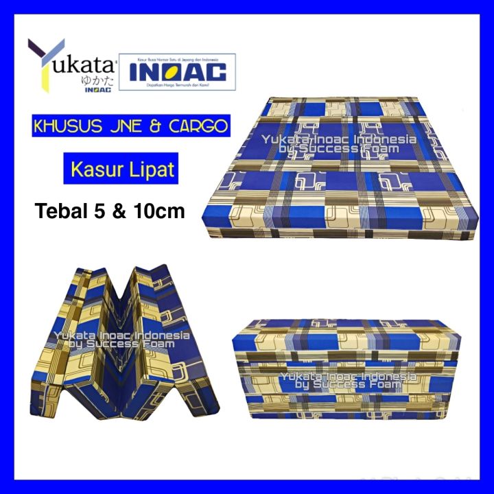 Kasur Lipat Busa Inoac Yukata Anti Kempes Tebal 5 Dan 10cm Khusus JNE