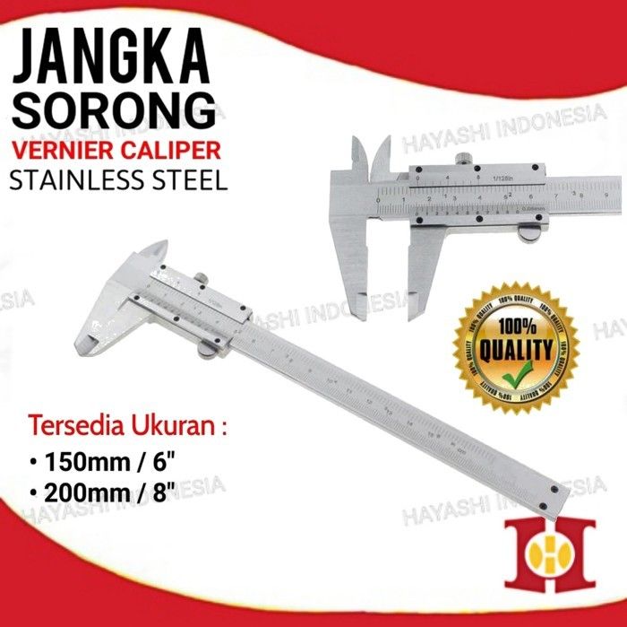 Jangka Sorong Vernier Caliper Sigmat Alat Ukur Dimensi Stainless Steel