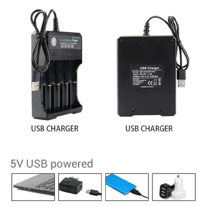 Slot V Charger Li Ion Battery Charging Portable