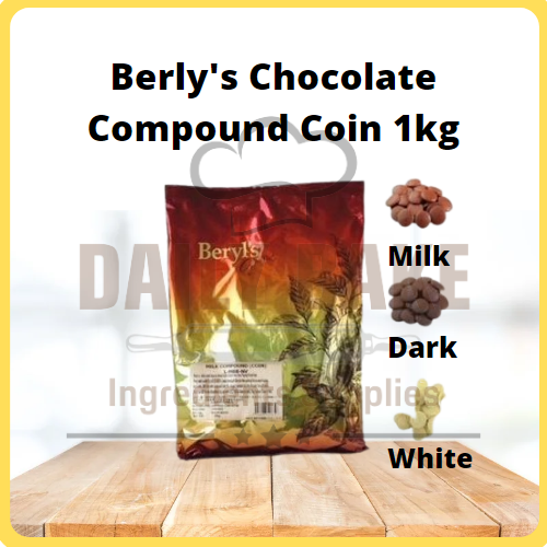 Beryl s Chocolate Compound Coin Coklat Kompaun 免调温巧克力 Dark Chocolate