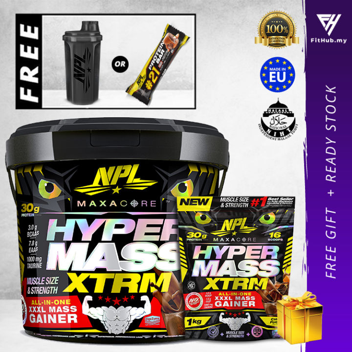 Npl Hyper Mass Xtrm Mass Gainer Muscle Sizing Recovery High Carbo Halal