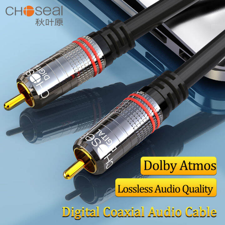 Choseal Rca Subwoofer Cable Digital Coaxial Audio Cable Rca Male To