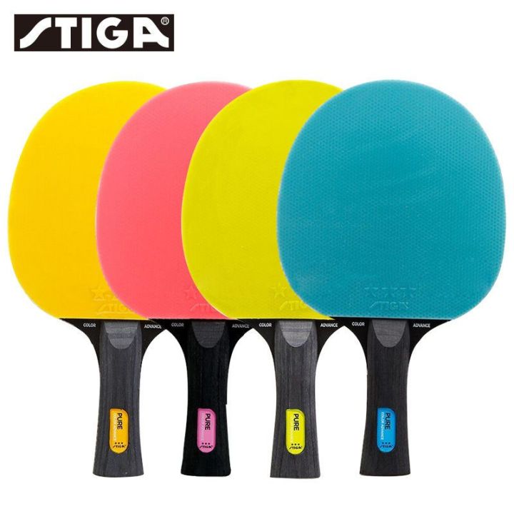 Stiga Table Tennis Racket Single Shot Three Star Star Beginner Color