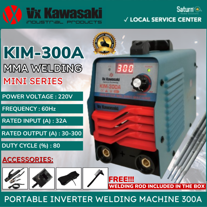 VX KAWASAKI PORTABLE INVERTER WELDING MACHINE 300A MINI SERIES MMA