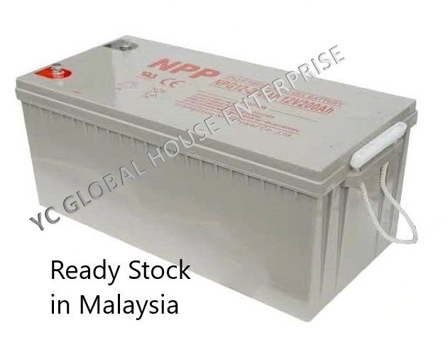 NPP JYC 200Ah Solar Gel Type DEEP CYCLE Battery NPG12 200AH 12V GFM200