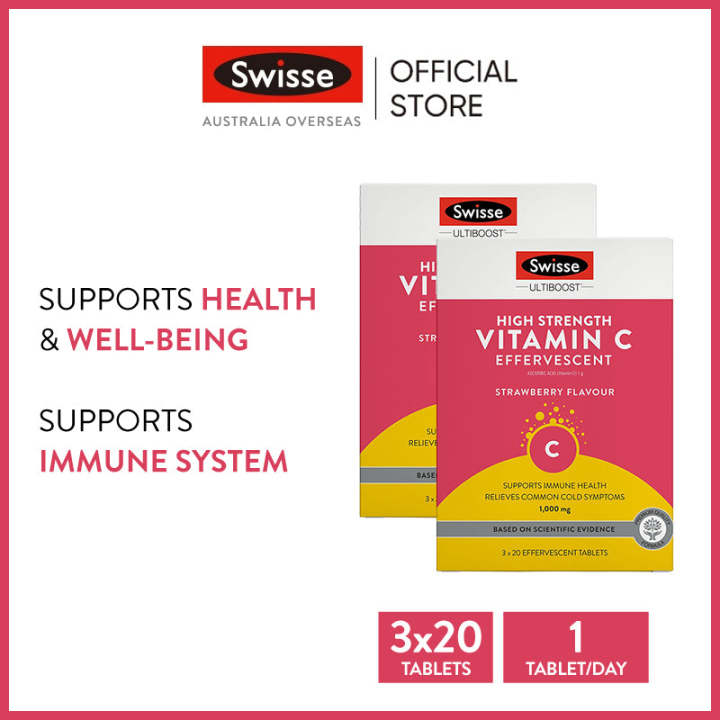 Swisse Ultiboost High Strength Vitamin C Mg X Effervescent