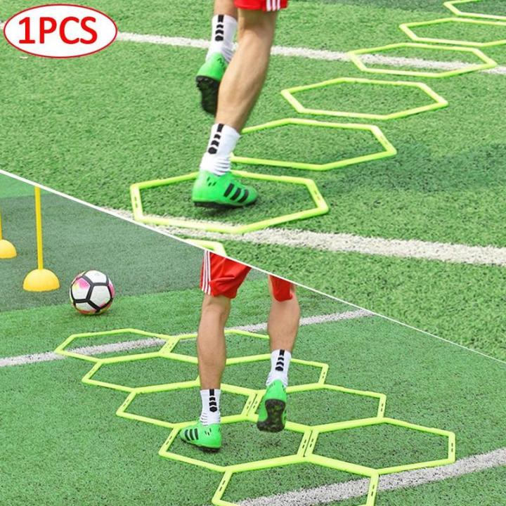 Football Training Aids Hexagonal Agility Ring Soccer Basketball Trainer