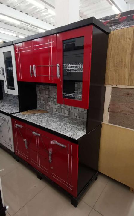 Lemari Sayur Lemari Dapur Pintu Kitchen Set Rak Piring Kayu Melamik