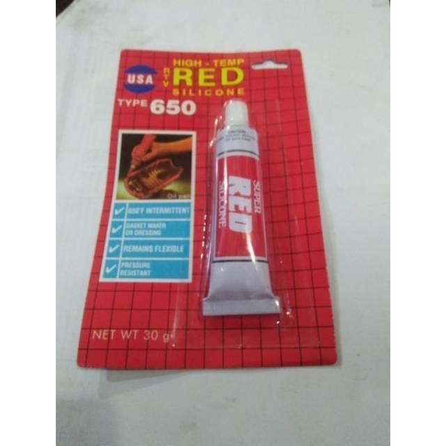 Lem Red Silicone Usa Murah Isi Gr Untuk Paking Gasket Mobil Dan