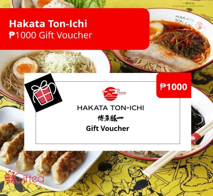 Hakata Ton Ichi PHP 1000 Gift Voucher Lazada PH