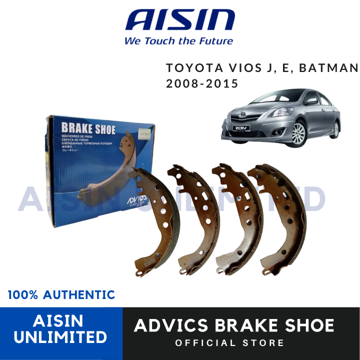 AISIN ADVICS Brake Shoe Assembly For Toyota VIOS 2008 2015 BS 5004