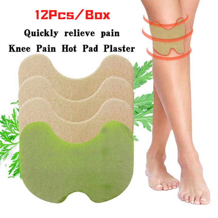 Pcs Knee Pain Hot Pad Plaster Wormwood Extract Joint Ache Pain