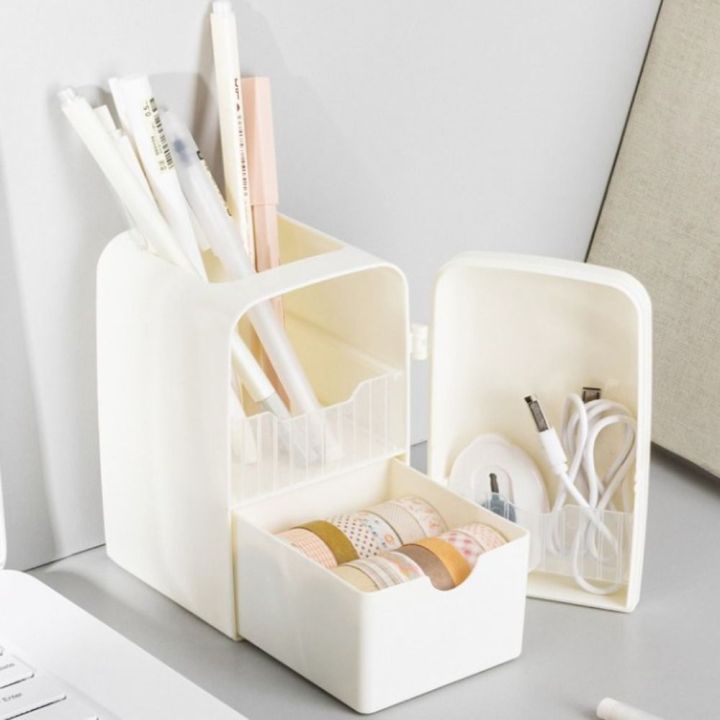 DAN LE Creative Plastic Desk Organizer Office Supplies Multifunctional