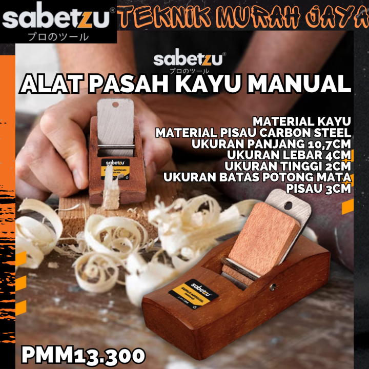 Sabetzu Pmm Mini Hand Planer Alat Serut Ketam Pasah Kayu Manual