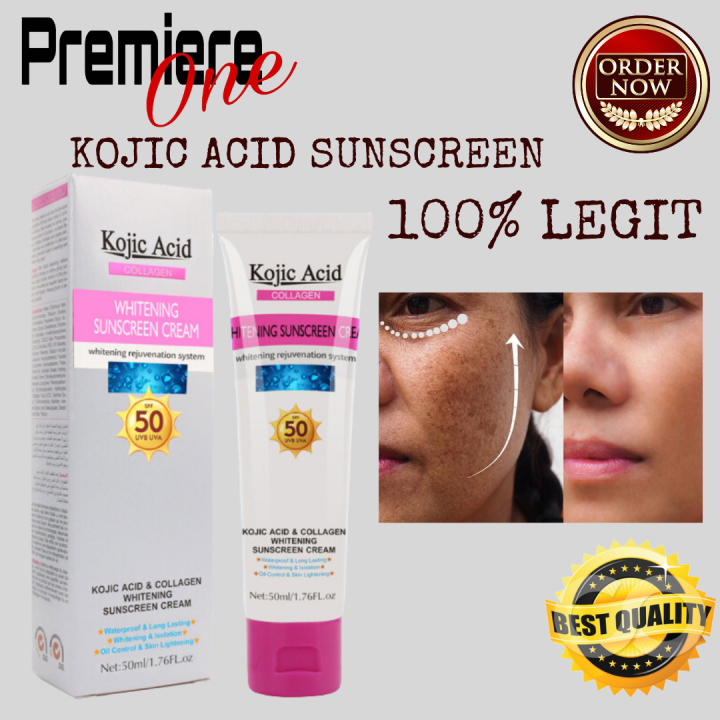 Very Effective Kojic Acid Collagen Whitening Sunscreen Cream Spf