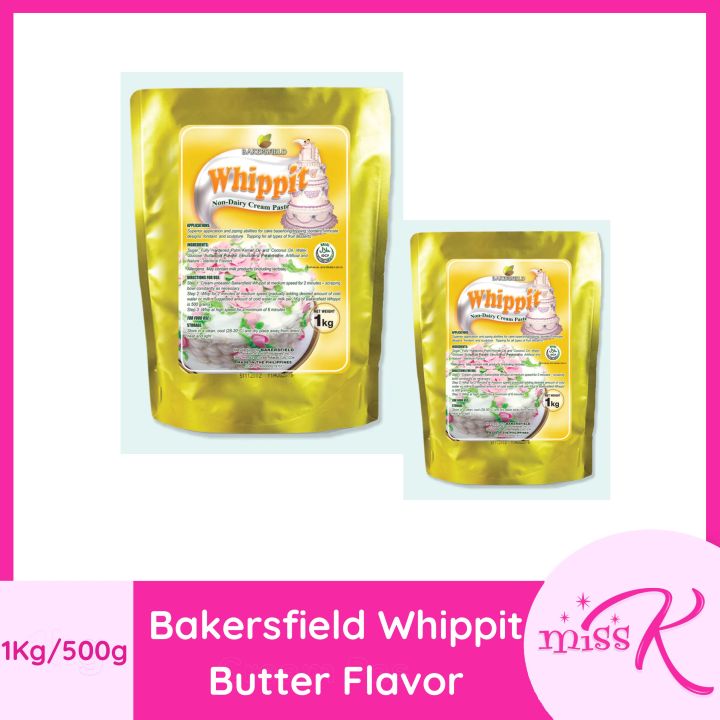 Bakersfield BUTTER Whippit Butter Flavor Non Dairy Cream Paste 1Kg