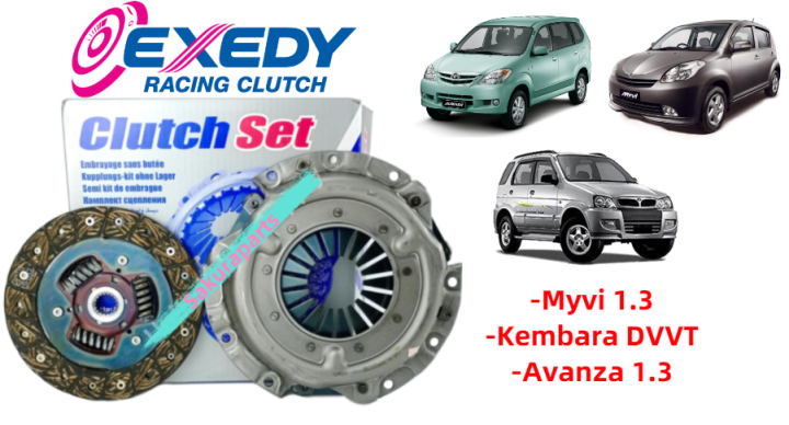 Exedy Clutch Kit Set For Perodua Myvi Kembara Dvvt Avanza