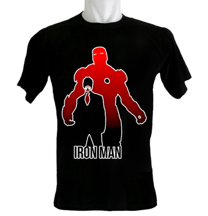 Kaos Iron Man Silhouette Lazada Indonesia