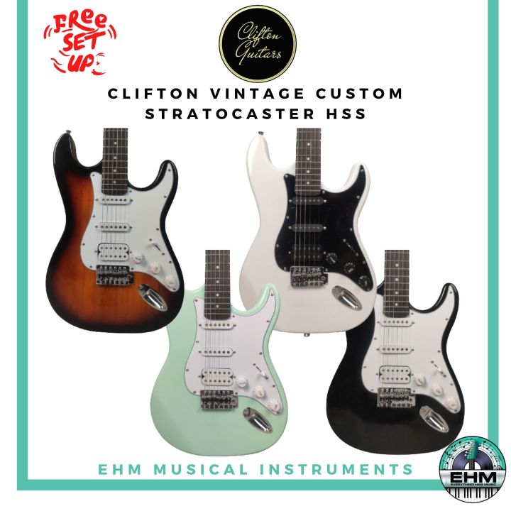 Clifton Vintage Custom Stratocaster Hss Lazada Ph