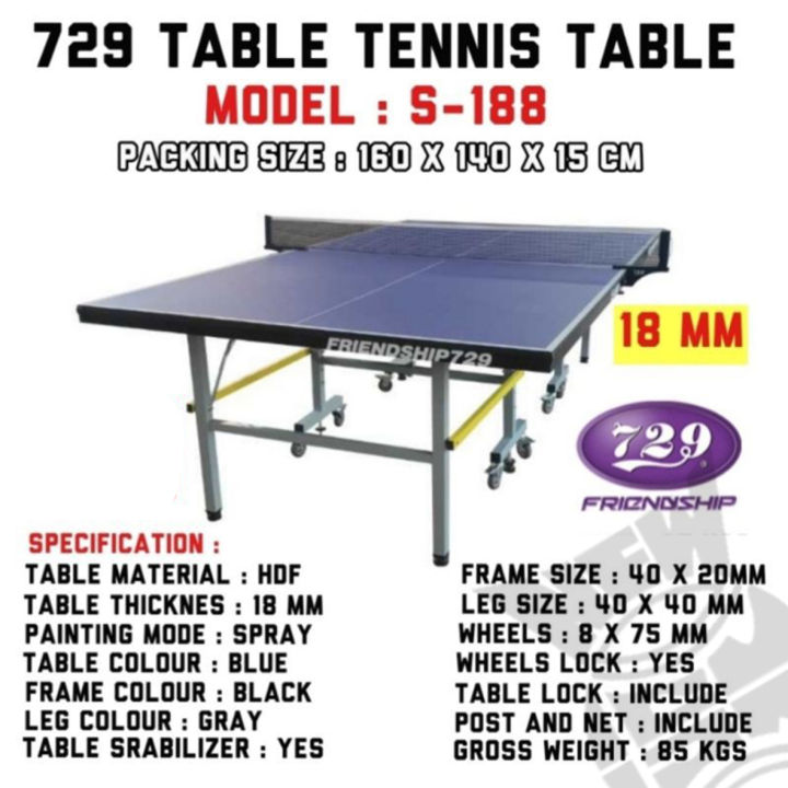 Meja Pingpong Tenis Meja Friendship 729 Lazada Indonesia