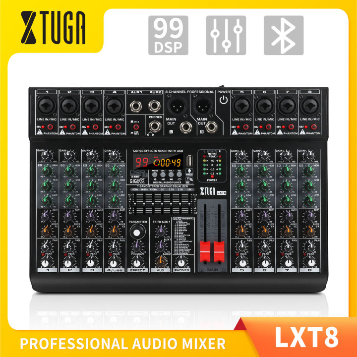 Xtuga Lxt Dj Mixer Channel Multipurpose Professional Audio Mixer