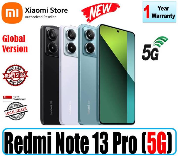 Redmi Note 13 Pro 5G 8GB RAM 256GB ROM Local Set 1 Year Xiaomi