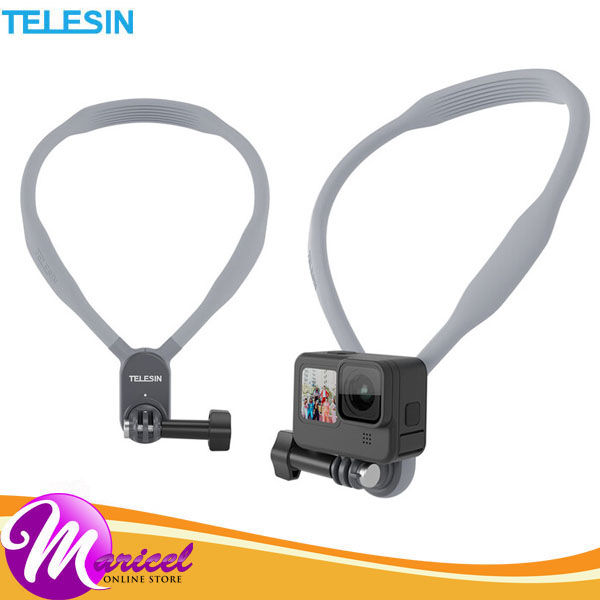 Telesin Action Camera Magnetic Neck Flexible Pov Silicone Necklace