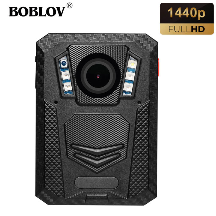 BOBLOV X6B 2K Body Worn Camera W GPS IR Night Vision Pocket Mini