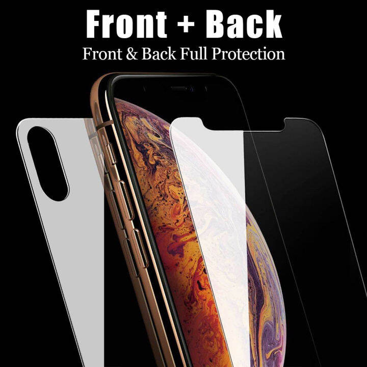 Front Back CrashStar Borderless Full Cover Tempered Glass Screen