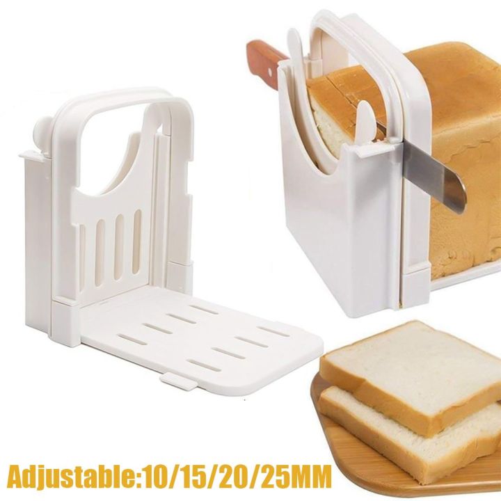 Huyan Manual Plastic With Cutting Guide Bagel Loaf Sandwich Slicing