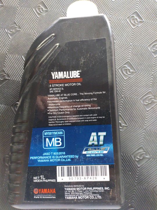 Yamalube Stroke Fully Synthetic Based Motor Oil Blue Core L