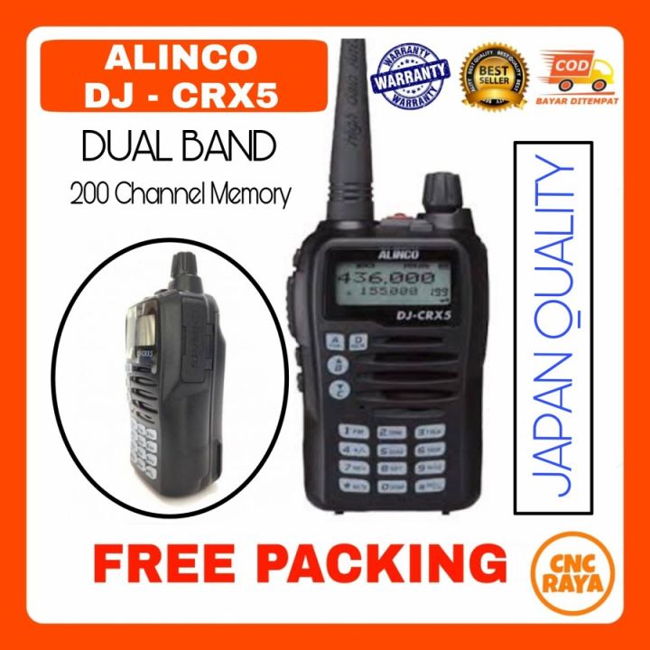 Ht Alinco Dj Crx Dual Band Uhf Vhf Garansi Tahun Walkie Talkie H T