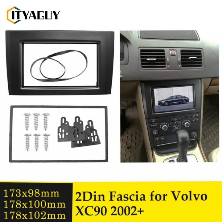 Dual Din Stereo DVD Player Panel Dashboard Mounted Frame Car Fascia For