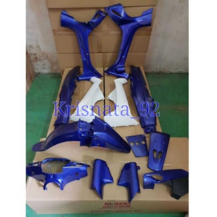 Cover Full Body Set Halus Fiz R Fizr F Zr Warna Biru Putih Polos