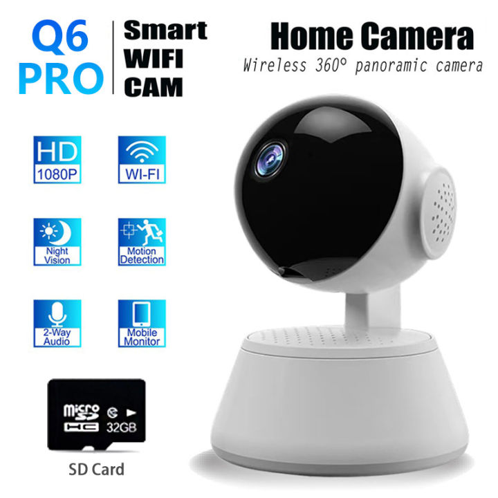 CAMVIEW CCTV Camera V380 Q6 Pro 3D Wifi Connect To Cellphone Panoramic