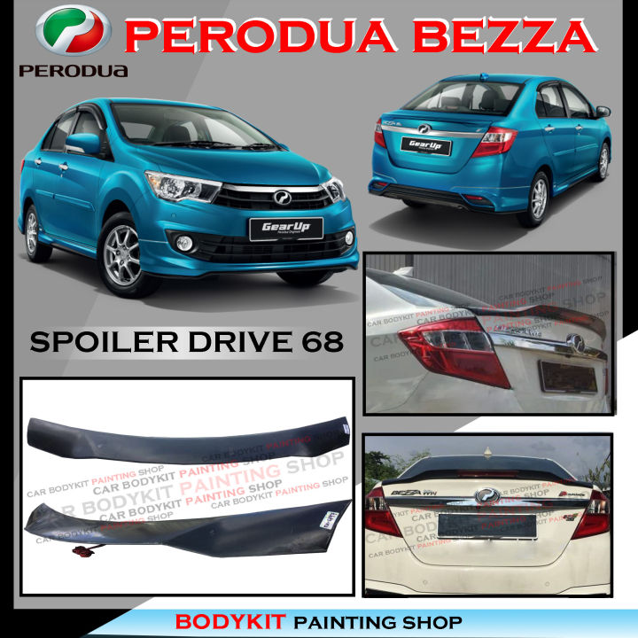 Perodua Bezza D Drive Style Rear Roof Spoiler Tail Trunk