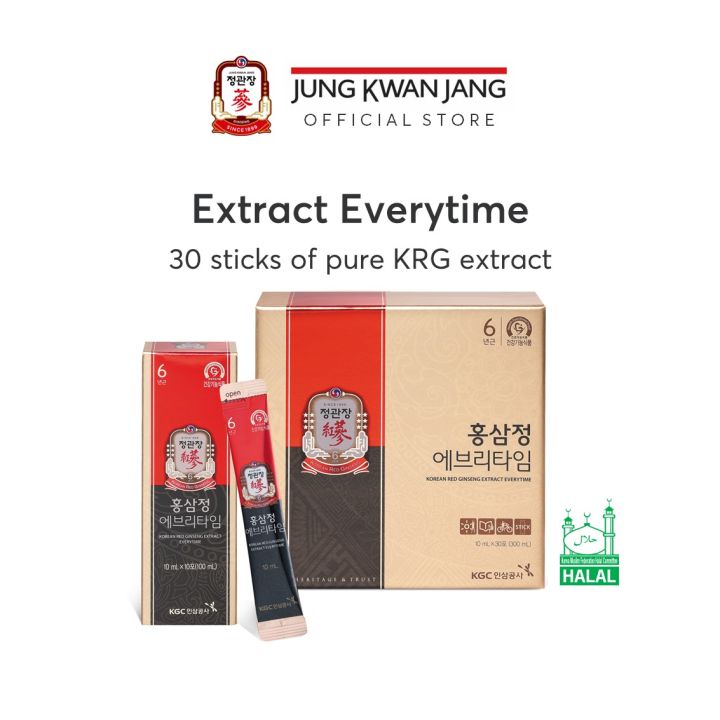 Jung Kwan Jang Korean Red Ginseng Extract Everytime Ml X Sticks