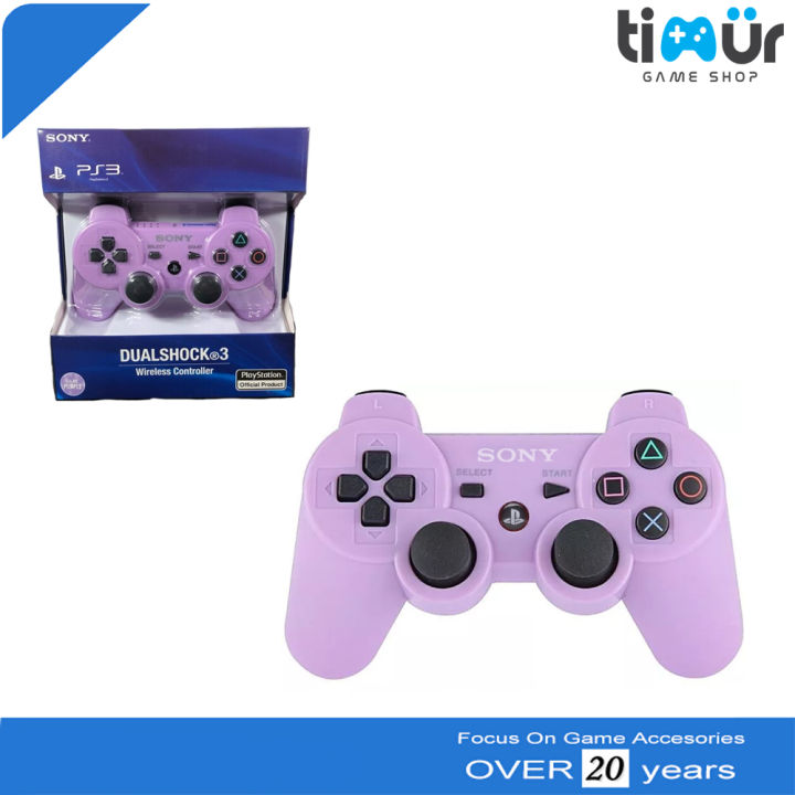 Stik Stick Controller PS3 Wireless Original Ori Pabrik Warna Ungu