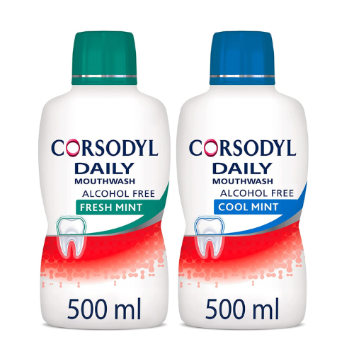 Corsodyl Daily Gum Care Mouthwash Alcohol Free Cool Mint Fresh Mint