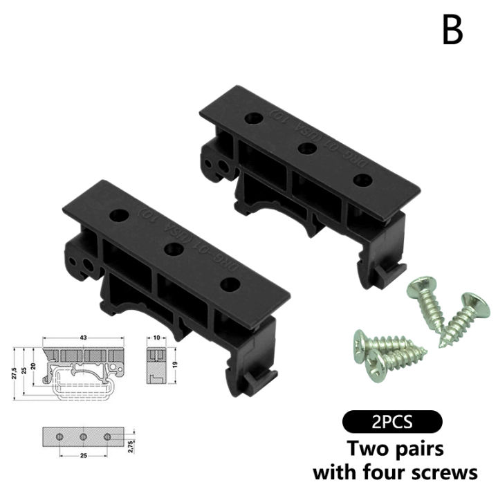 HITN 2Pcs DRG 01 PCB Mounting Brackets For DIN 35 Rail Adapter Circuit