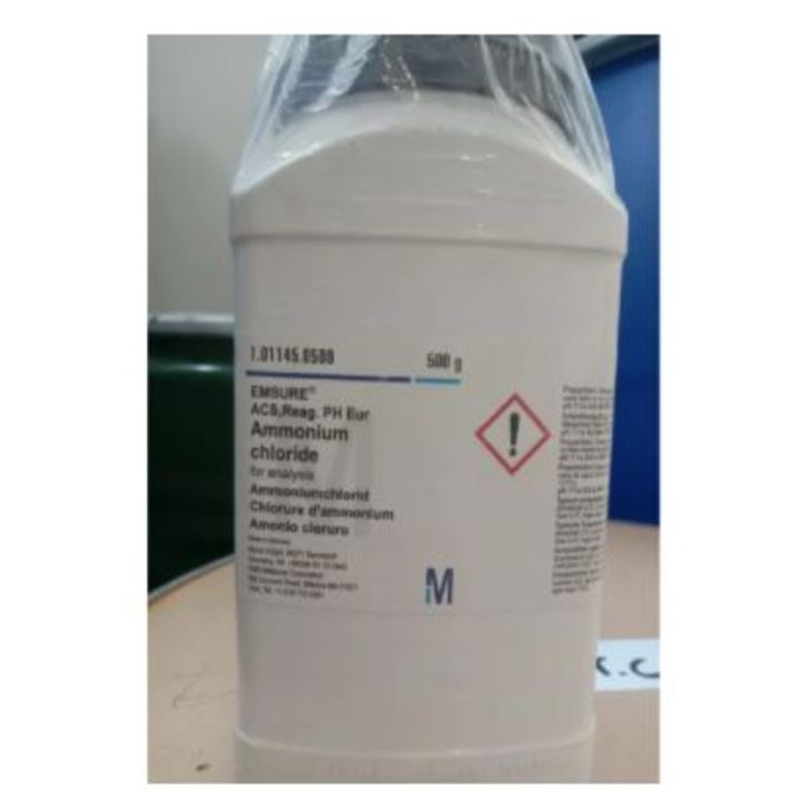 AMMONIUM CHLORIDE FOR ANALYSIS EMSURE MERCK 500GR 1 01145 0500